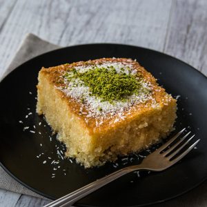 Greek Orange Honey Cake with Pistachios