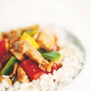 Asian chicken and rice