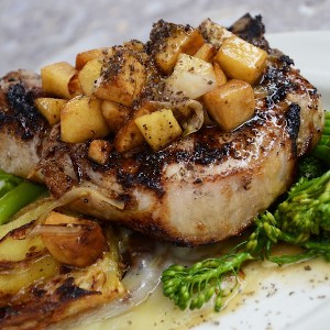 filet mignon with vegetables