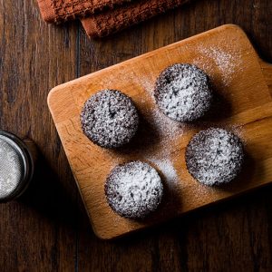 Individual Flourless Chocolate Cake